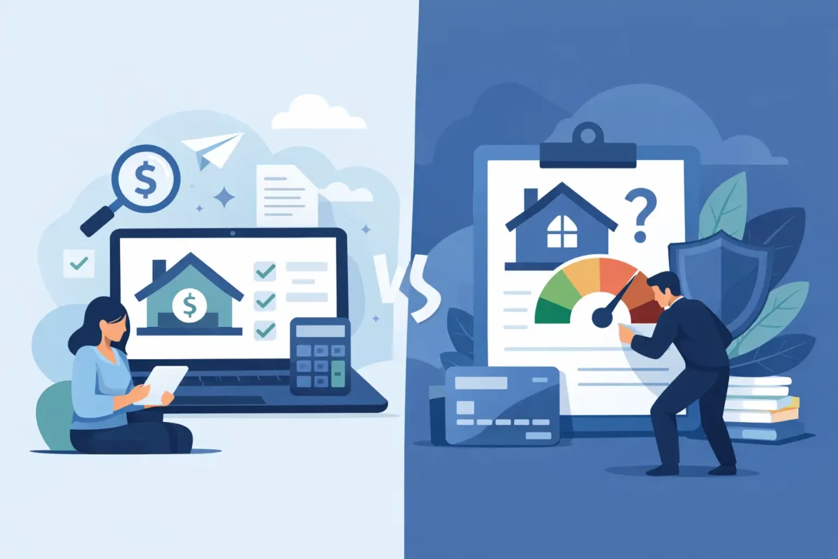 Online Refinance Quote Versus Hard Pull
